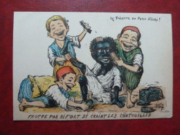F23 - Algérie - Illustrateur Humoristique - La Toilette Du Petit Negro - Edition Chagny, Alger - Andere & Zonder Classificatie