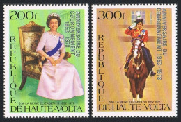 Burkina Faso 478-479, MNH. Michel 727-728. Coronation Of QE II, 25. 1978. - Burkina Faso (1984-...)