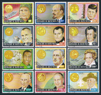 Burkina Faso 311-322,CTO.Michel 483-494. Famous Men & Their Zodiac Signs,1973. - Burkina Faso (1984-...)