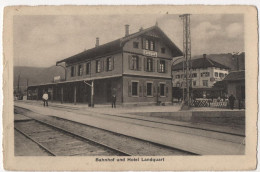 Bahnhof Und Hotel Landquart - & Railway Station, Hotel - Autres & Non Classés