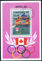 Burkina Faso C233,CTO.Michel 622 Bl.41. Olympics Montreal-1976.Men Sculls. - Burkina Faso (1984-...)
