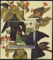 Burkina Faso 723 Sheet, MNH. MI Bl.111. Audubon Birth Bicentennial,1985. Columba - Burkina Faso (1984-...)