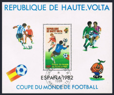 Burkina Faso C272,CTO.Michel Bl.58. World Soccer Cup Spain-1982. - Burkina Faso (1984-...)
