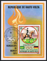 Burkina Faso C126,CTO. Olympics Munich-1972,Individual Dressage,Linsenhoff. - Burkina Faso (1984-...)