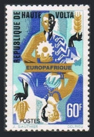 Burkina Faso 176, MNH. Mi 211. EUROPAFRICA-1967. Symbols: Agriculture, Industry. - Burkina Faso (1984-...)