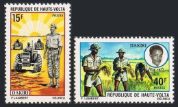 Burkina Faso 258-259,MNH.Mi 350-351. Joseph Dakiri.Soldiers Driving Tractors. - Burkina Faso (1984-...)
