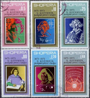 ALBANIA 1973, 500 ANNIVERSARY Of NICOLAUS COPERNICUS , COMPLETE, USED SERIES With GOOD QUALITY - Moderne