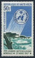 Burkina Faso C35, MNH. Michel 213. World Meteorological Day, 1967. Rain. - Burkina Faso (1984-...)