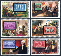Burkina Faso 352-357,MNH.Michel 551-555. USA-200,1976.Stamp On Stamp.1975. - Burkina Faso (1984-...)