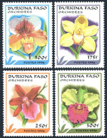 Burkina Faso 1083-1086, MNH. Michel 1423-1426. Orchids 1996. - Burkina Faso (1984-...)