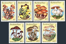 Burkina Faso 743-749, MNH. Michel 1054-1060. Mushrooms - Fungi, 1985. - Burkina Faso (1984-...)