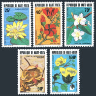 Burkina Faso 601-605,MNH.Michel 871-875. Flowers 1982.Water Lily,Kapoks,Cotton, - Burkina Faso (1984-...)