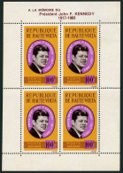 Burkina Faso C19a Sheet, MNH. Michel Bl.2. President John F. Kennedy, 1964. - Burkina Faso (1984-...)