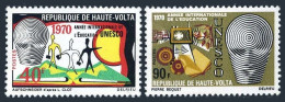 Burkina Faso 218-219, MNH. Michel 293-294. Educational Year IEY-1970. - Burkina Faso (1984-...)