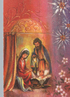 Vergine Maria Madonna Gesù Bambino Natale Religione Vintage Cartolina CPSM #PBB889.A - Jungfräuliche Marie Und Madona