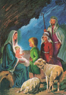 Virgen Mary Madonna Baby JESUS Christmas Religion Vintage Postcard CPSM #PBB747.A - Virgen Mary & Madonnas