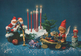 PAPÁ NOEL Feliz Año Navidad Vintage Tarjeta Postal CPSM #PBB008.A - Santa Claus
