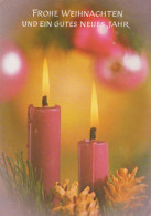 Feliz Año Navidad VELA Vintage Tarjeta Postal CPSM #PBA812.A - Nouvel An