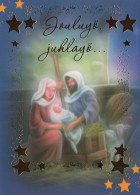 Vierge Marie Madone Bébé JÉSUS Religion Christianisme Vintage Carte Postale CPSM Unposted #PBA484.A - Vierge Marie & Madones