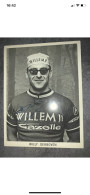Carte Postale Souple Cyclisme Willy Derboven  Dédicacée Équipe Willem II - Cycling