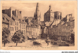 ABDP2-22-0160 - GUINGAMP - Place Du Centre Et Cathedrale - Guingamp