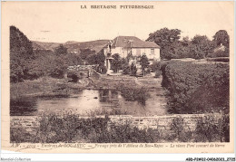 ABDP2-22-0110 - Environs De GOUAREC  - Paysage Pres De Abbaye De Bon Repas - Le Vieux Pont Couvert De Lierre - Gouarec