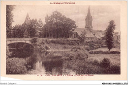 ABDP2-22-0103 - GOUAREC - L'Eglise - Pont Sur Le Blavet - Gouarec