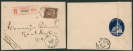 émission 1884 - N°49 Sur Lettre En Recommandé Obl Simple Cercle "Anvers" > La Ville - 1884-1891 Léopold II