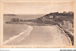 ABDP11-22-0937 - PERROS GUIREC - Plage De Trestrignel Et La Pointe Du Chateau - Perros-Guirec