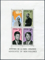 Cameroun C115a Sheet, MNH. Mi Bl.2. Brothers Kennedy, Gandhi, Luther King, 1968. - Cameroon (1960-...)