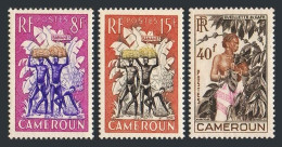 Cameroun 323-325 Blocks/4,MNH.Michel 306-308. Bananas.Coffee Beans.1954. - Camerún (1960-...)