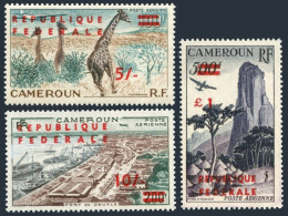 Cameroun C38-C40,MNH.Michel 341-343-II. Giraffes,Port De Douala,Piton D Humsiki. - Cameroon (1960-...)