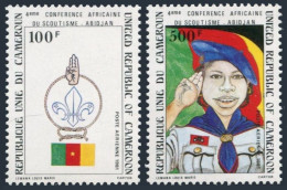 Cameroun C293-C294,MNH.Michel 960-961. Scouting Conference Abidjan-1981.Salute, - Kameroen (1960-...)