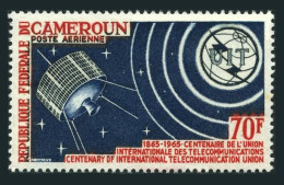 Cameroun C54, MNH. Michel 424. ITU-100, 1965. Syncom Satellite. - Kamerun (1960-...)