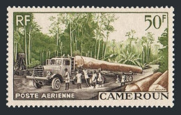 Cameroun C34, MNH. Michel 309. Logging 1955. Tree, Truck. - Cameroon (1960-...)