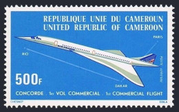 Cameroun C232, MNH. Michel 818. Concorde, Flight Paris-Rio De Janeiro, 1976. - Cameroun (1960-...)