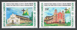 Cameroun 868-869,869a,MNH.Michel 1184-1185,Bl.32. Catholic Church,100,1991. - Kameroen (1960-...)