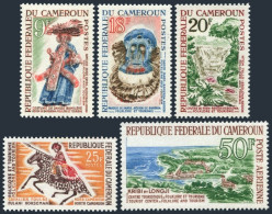 Cameroun 405-408, C50, MNH. Mi 413-414, 417-419. Dance Dress, Mask, Falls, Port. - Cameroun (1960-...)
