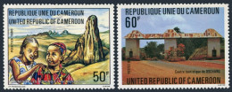 Cameroun 680-681, MNH. Mi 938-939. Tourism 1980. Roumsiki Peaks, Dschang Center. - Cameroon (1960-...)