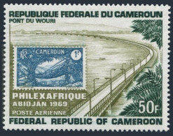 Cameroun C118, MNH. Michel 564. PHILEXAFRIQUE-1969. Wouri Bridge. Liana Bridge. - Cameroon (1960-...)