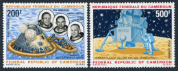 Cameroun C135-C136, MNH. Michel 600-601. Moon, 1969. Armstrong, Collins, Aldrin. - Kamerun (1960-...)