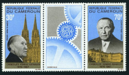 Cameroun C95-C96a, MNH. Mi 528-529. Konrad Adenauer, Chancellor Of Germany, 1967 - Camerun (1960-...)
