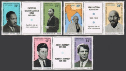 Cameroun C111-C116,C115a,MNH. Mi 557-562,Bl.5.Martin Luther King,Gandhi,Kennedy. - Cameroun (1960-...)