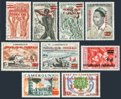 Cameroun 343-351, MNH-1. Mi 332-340. 1961. Carrying Bananas,Bowman,Bridge,Oak. - Cameroon (1960-...)