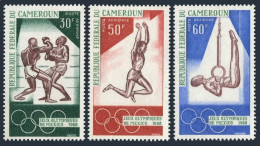 Cameroun C107-C109,C109a,MNH. Mi 552-554,Bl.4. Olympics Mexico-1968.Boxing,Jump, - Kamerun (1960-...)