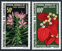 Cameroun C140-C141,MNH.Michel 608-609. Flowers 1970:Caper,Madder. - Kameroen (1960-...)