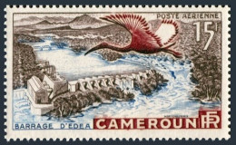 Cameroun C31,MNH.Michel 303. Edea Dam Om Sanaga River,1954.Sacred Ibis. - Kameroen (1960-...)
