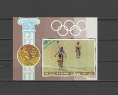 Ajman 1969 Olympic Games Mexico, Cycling S/s MNH - Verano 1968: México