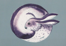 CONIGLIO Animale Vintage Cartolina CPSM #PBR151.A - Andere & Zonder Classificatie