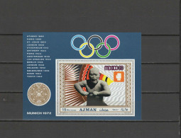 Ajman 1969 Olympic Games Mexico, S/s MNH - Sommer 1968: Mexico